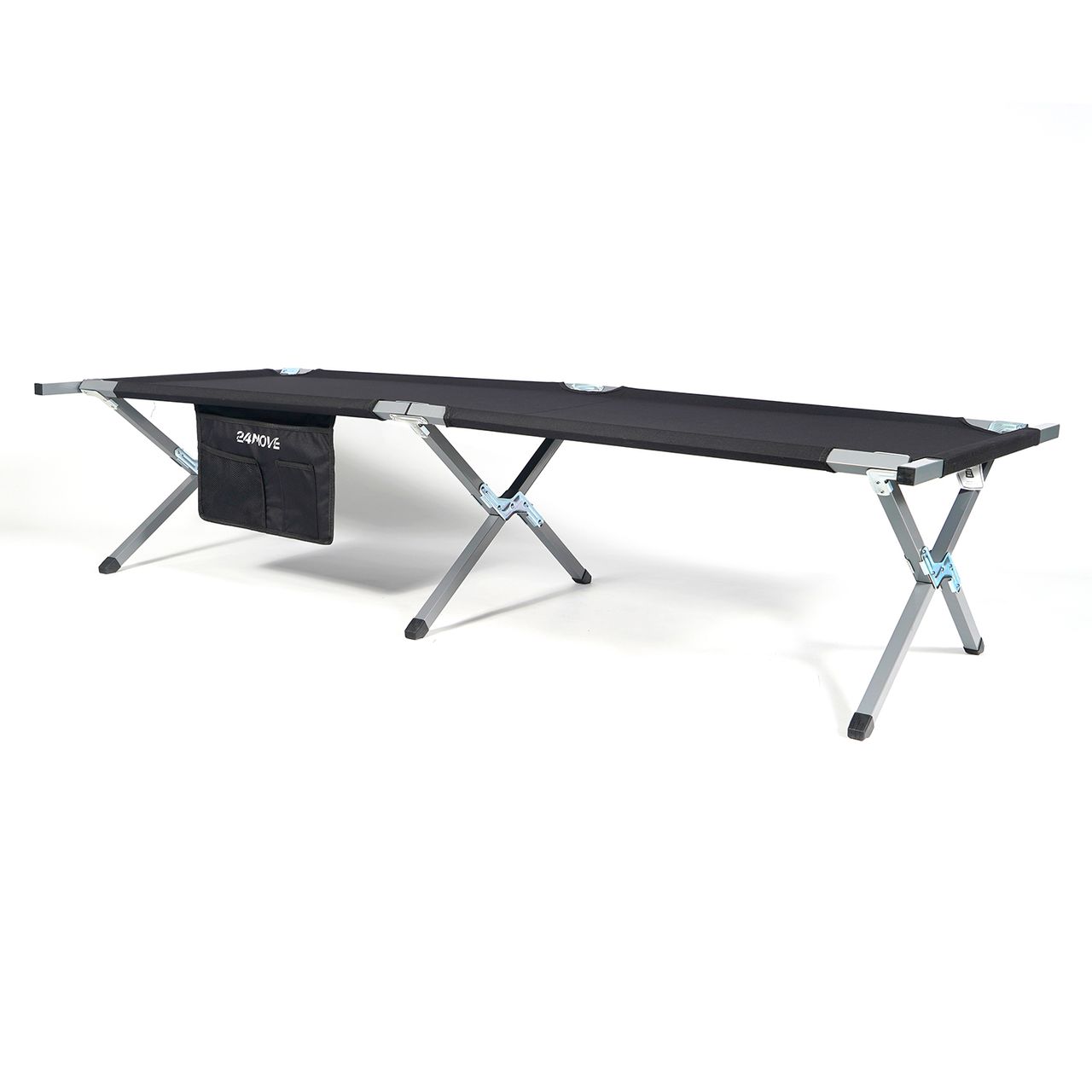 TroniTechnik 24MOVE® Feldbett Campingbett bis 180 kg In-und Outdoor Camping faltbar, inkl. Tragetasche
