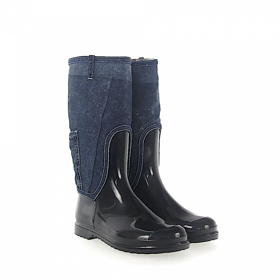 Dolce & Gabbana - Stiefel schwarz blau - blau