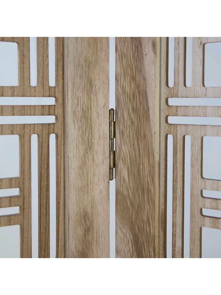 Homestyle4u 3-tlg. Paravent in Braun 120x170 günstig kaufen onesize