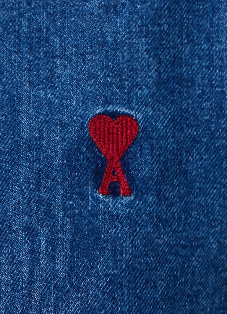 Džínsová blúzka AMI Paris s logom