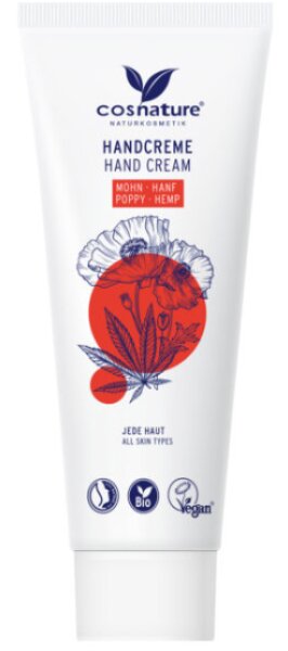 Cosnature Hanf & Mohn Hand Cream Handcreme