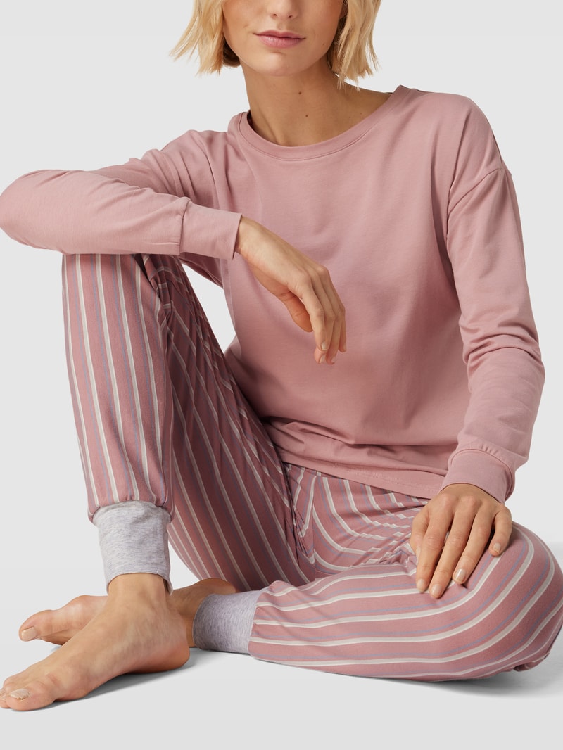 Pyjamahose mit elastischem Bund Modell 'Every Night' in rosé