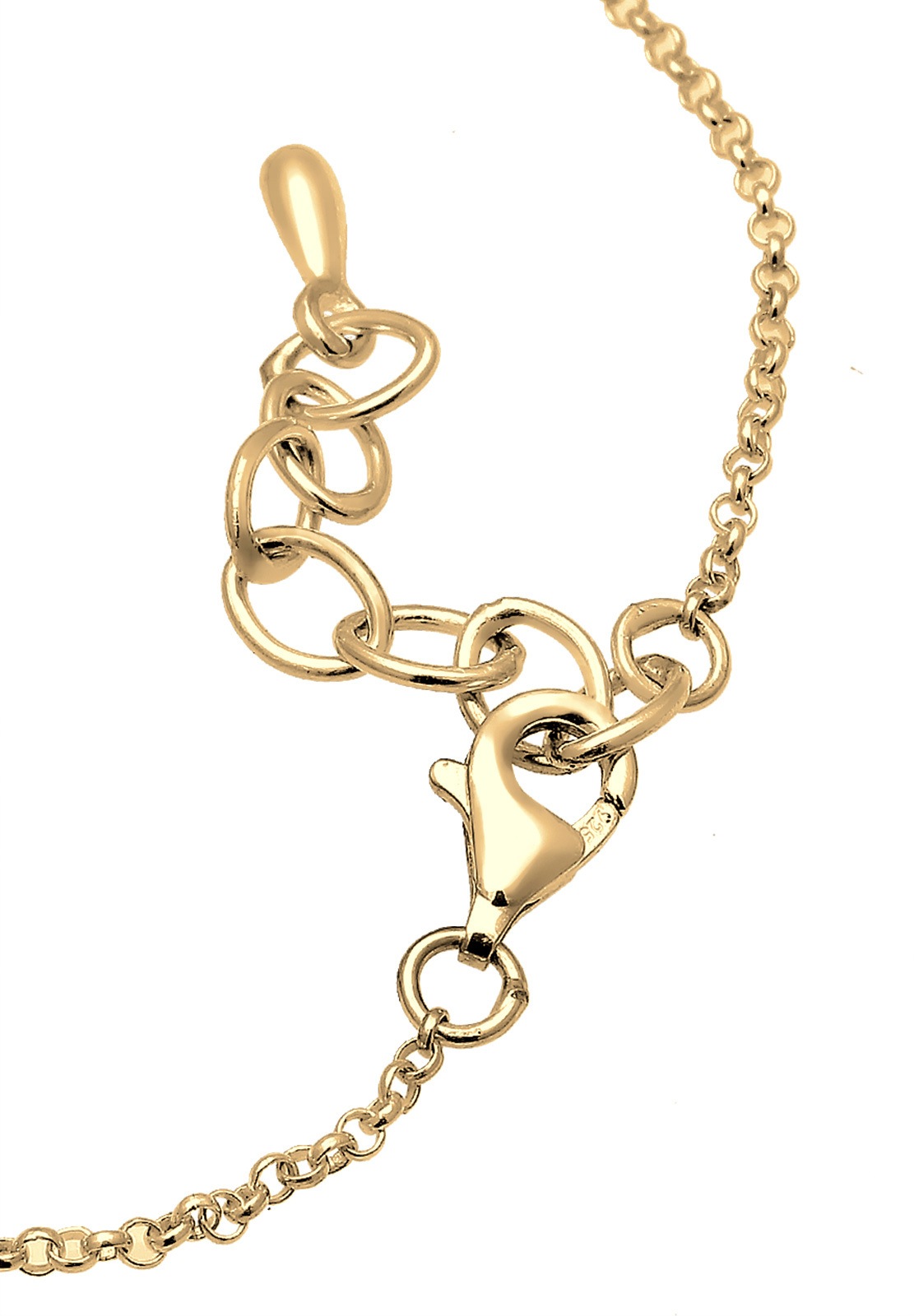 Collana girocollo semplice con paillettes da donna Elli - (925/1000) Argento