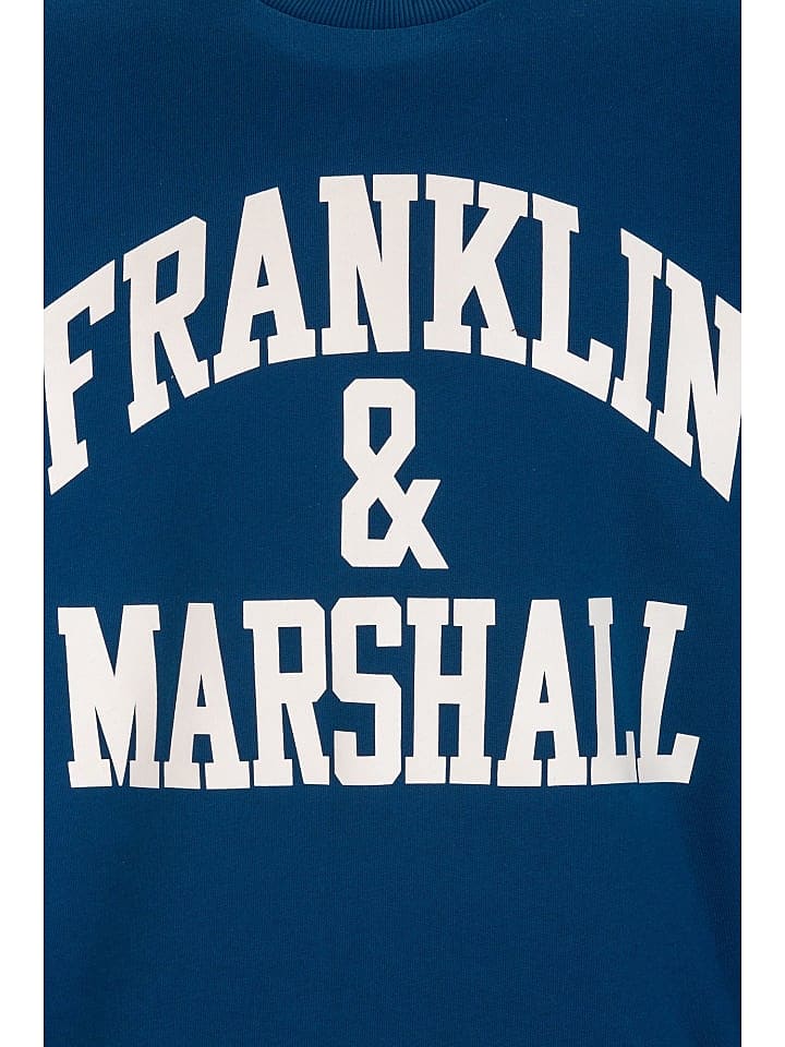 Franklin & Marshall Rundhals Sweatshirt in blau günstig kaufen M