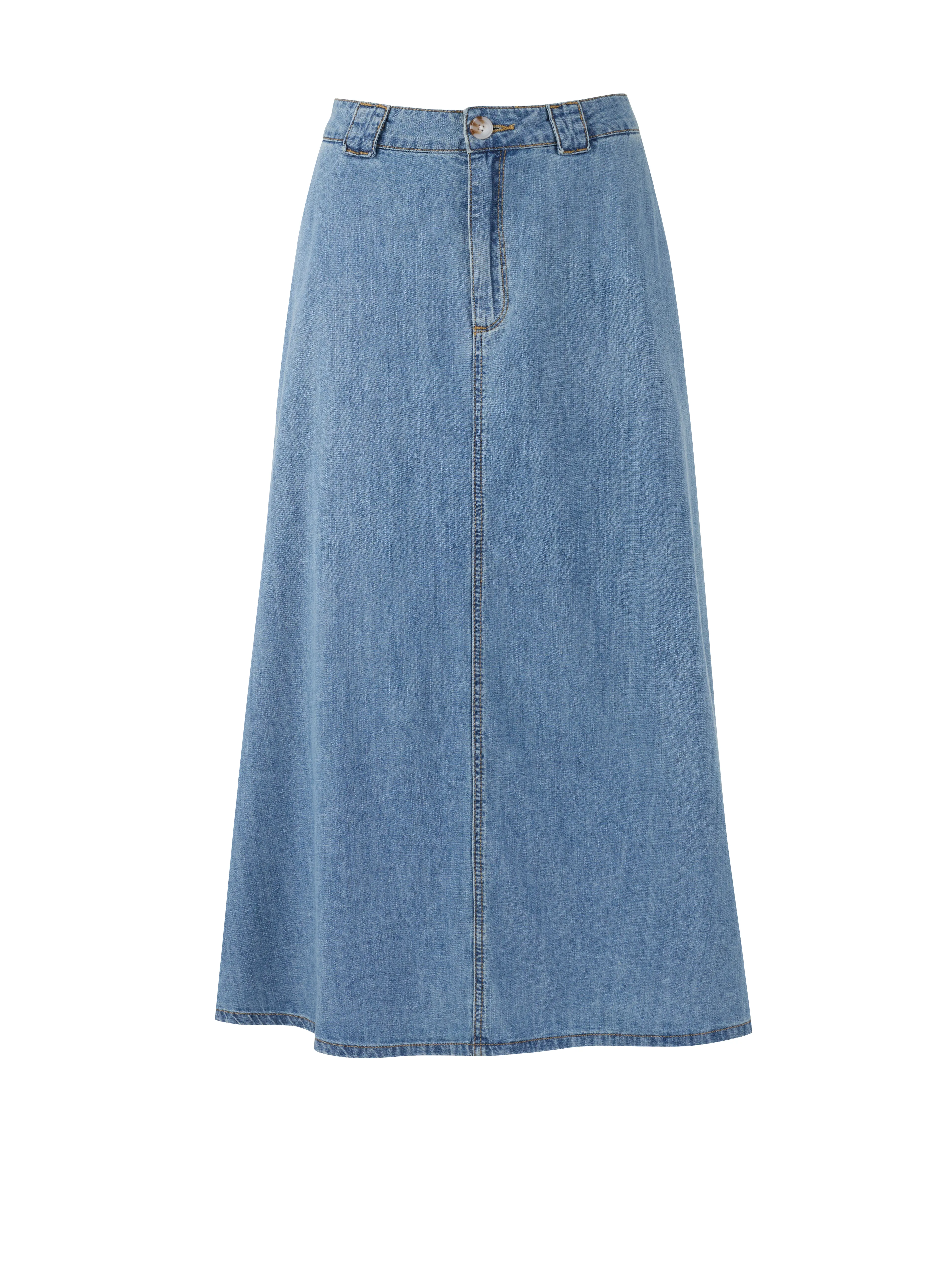 Hellblauer Damen-Jeansrock ORSAY