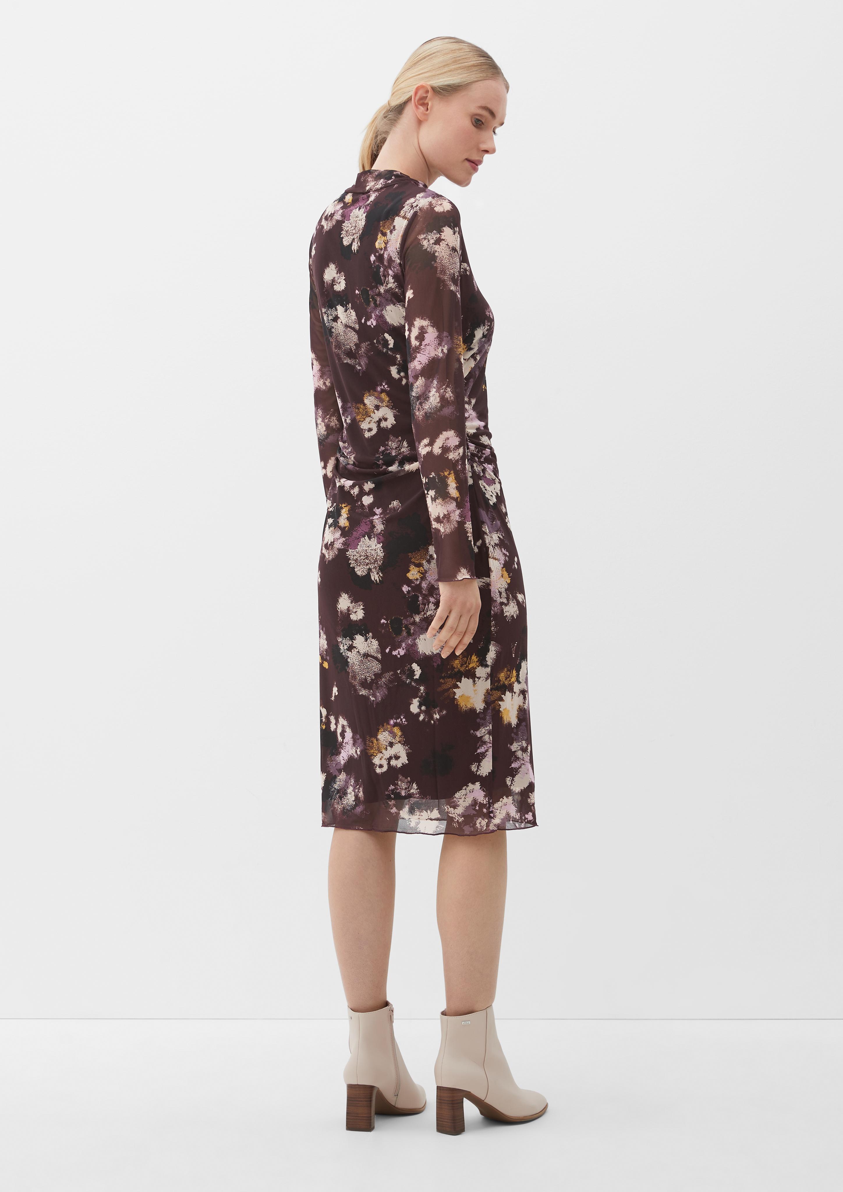 Mesh-Kleid mit Raffungen  2118568-49A0