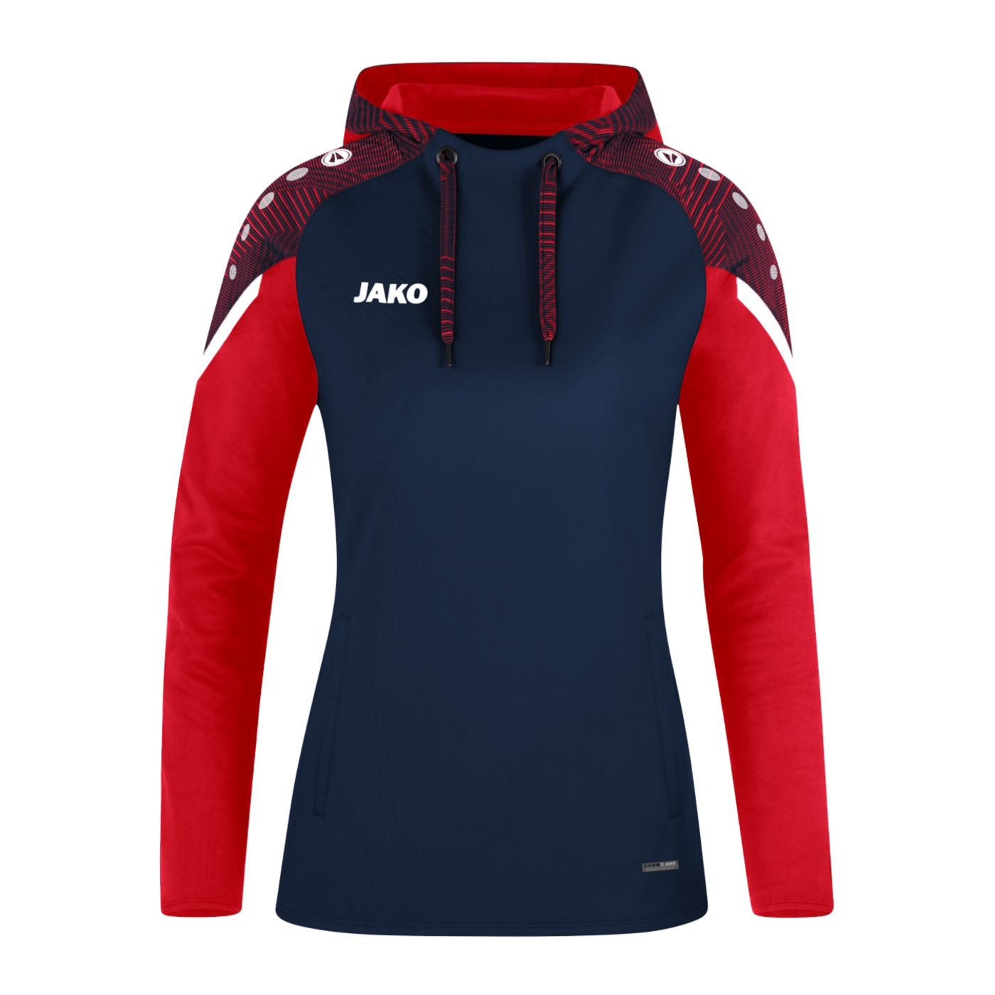 JAKO Performance Hoody Damen Blau Rot F909