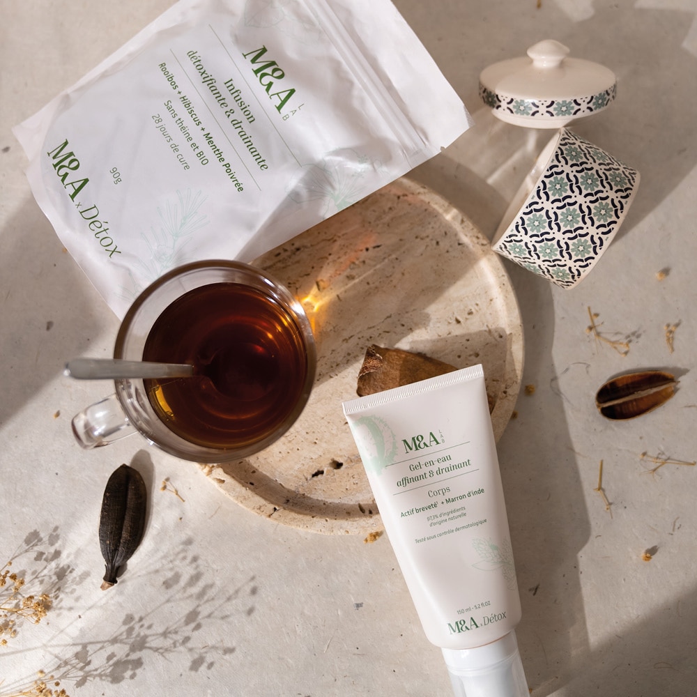 m&a lab La Routine Détox Mélange de plante à infuser + Crème corps