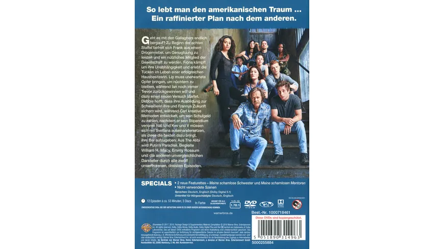 Shameless - Staffel 8  [3 DVDs]