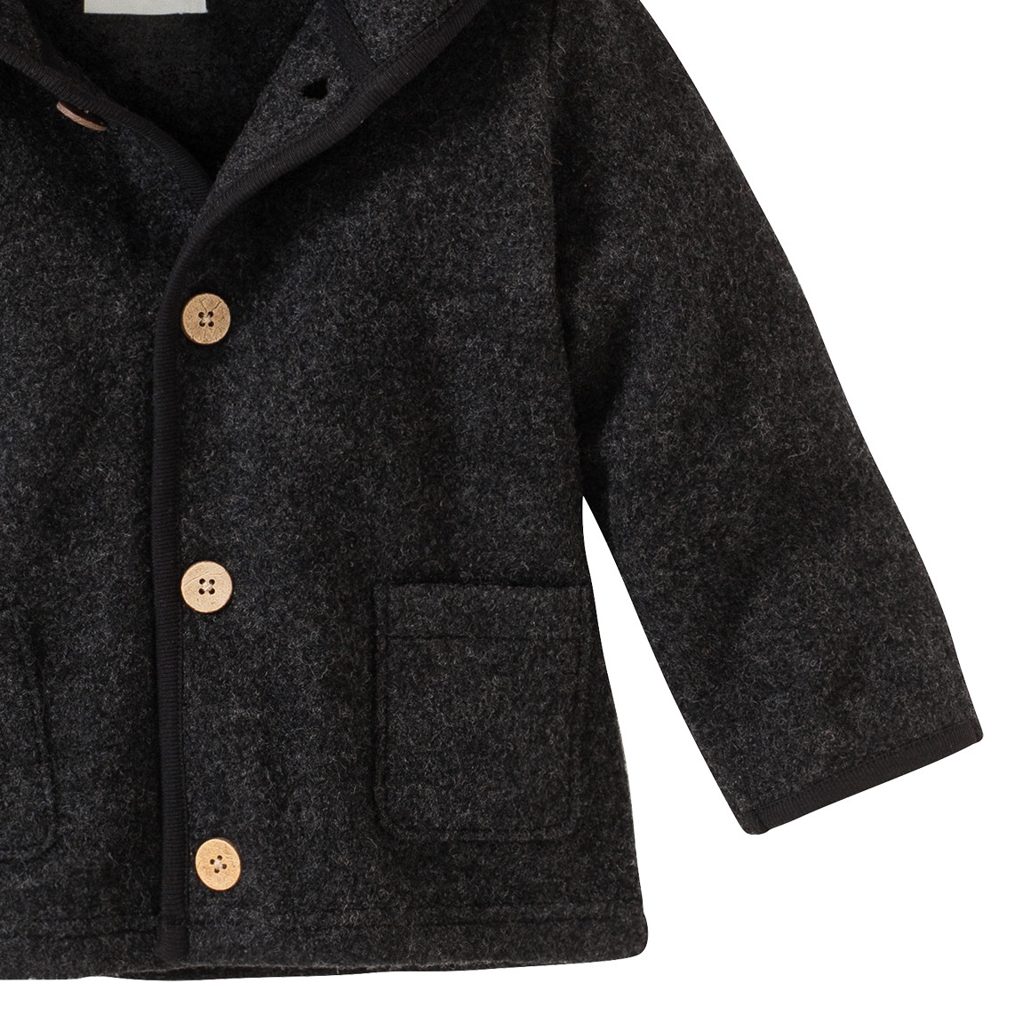 Baby Wollwalk-Jacke mit Umschlagbündchen