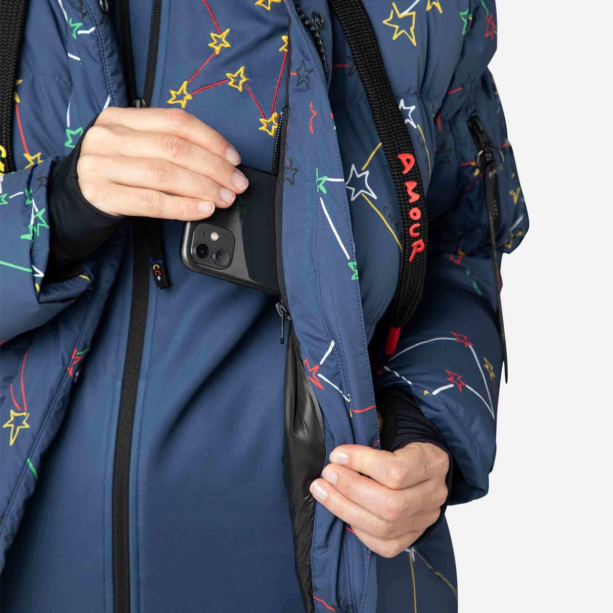 JCC Modul Printed Down Bomberjacke für Damen