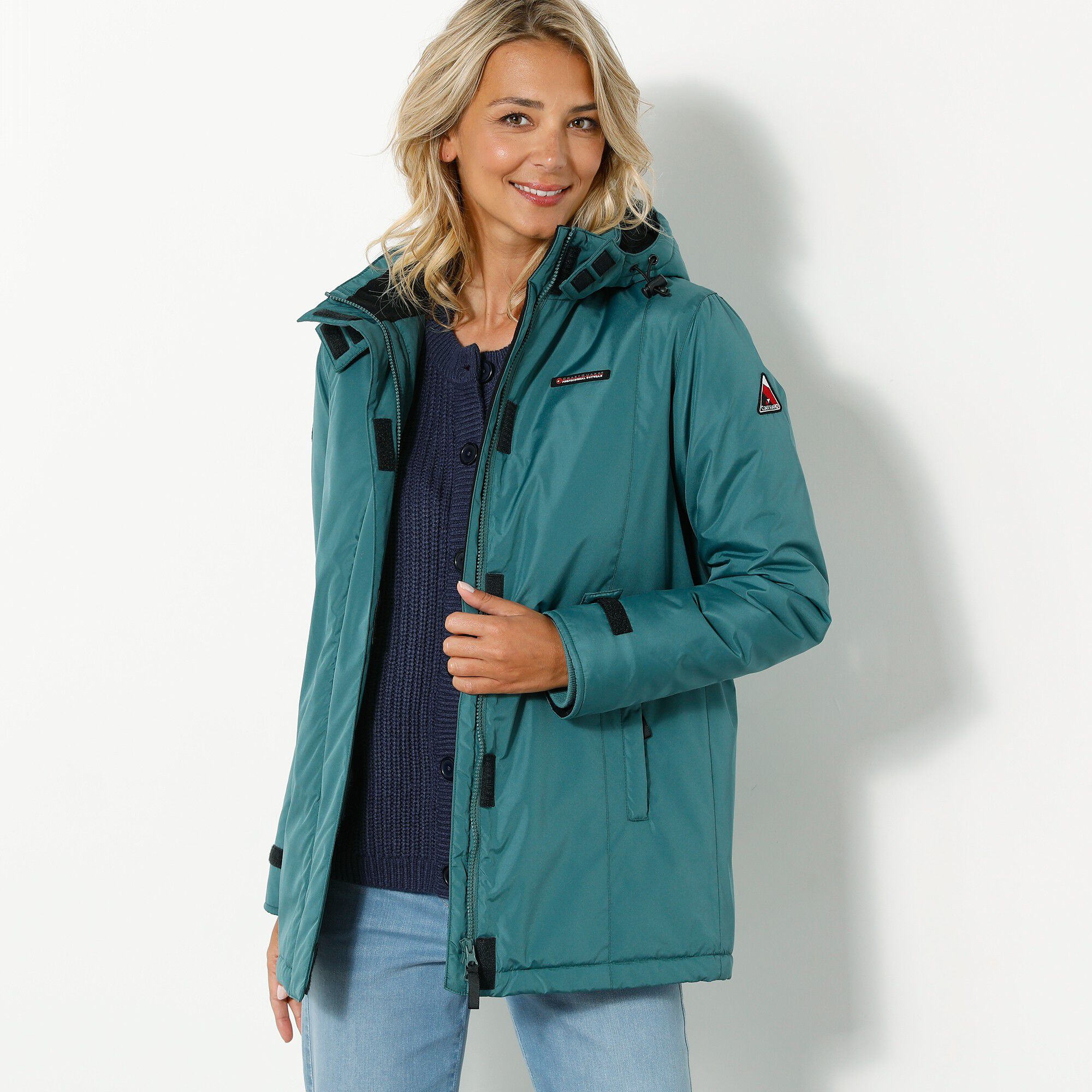 Parka imperméable doublée polaire unie