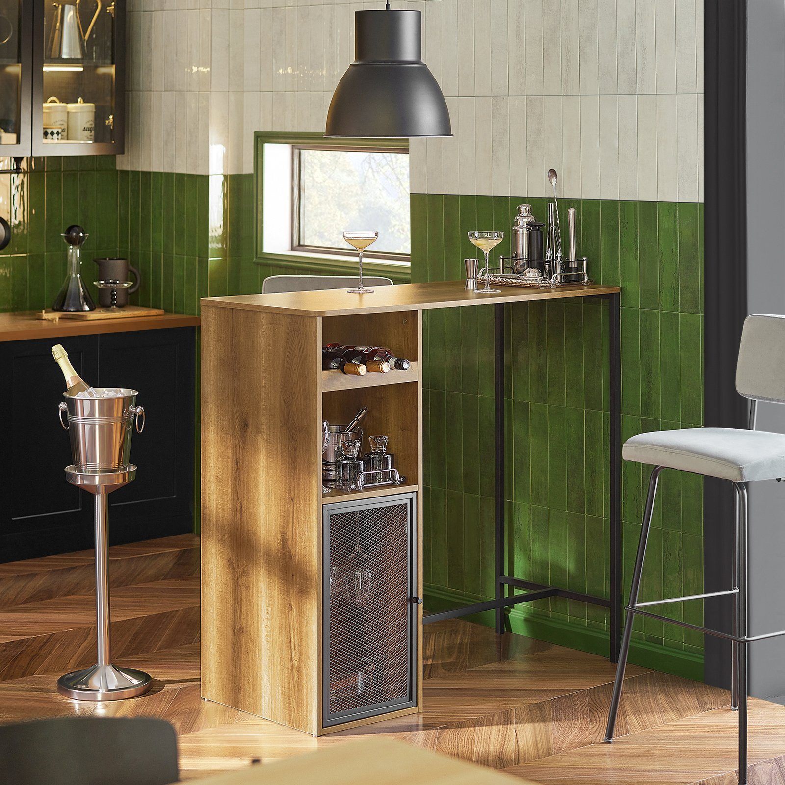 SoBuy Bartisch FWT97, Esstisch Balkontisch Küchentisch Bistrotisch Stehtisch Balkontisch