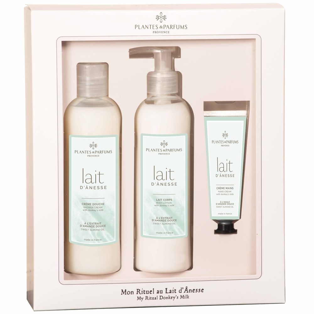 Plantes et Parfums Lait d’Ânesse & Huile d'Amande Douce Coffret Rituel
