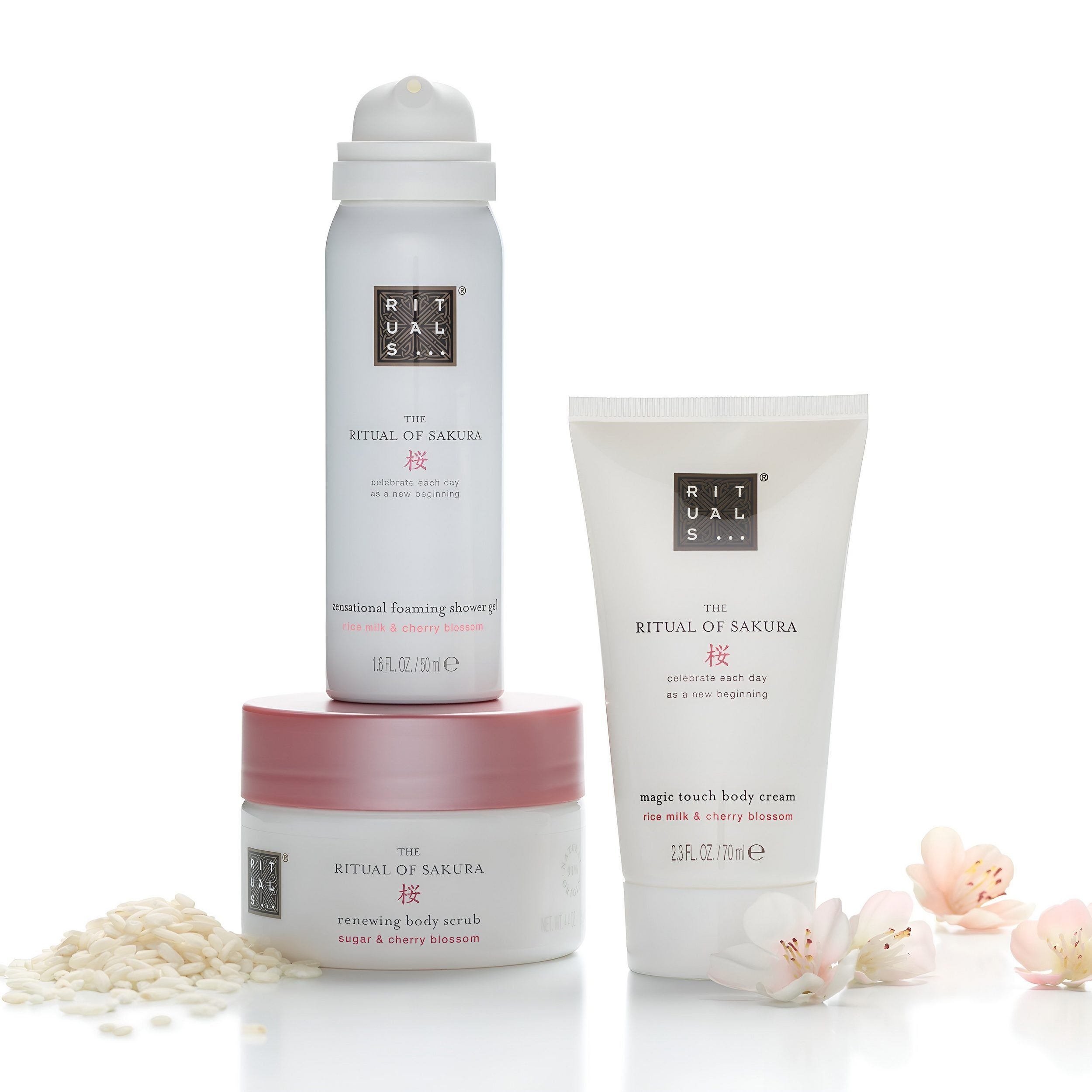 Rituals Pflege-Geschenkset für Frauen Rituals Wellness-Pflegeset The Ritual of Sakura, 3-tlg.