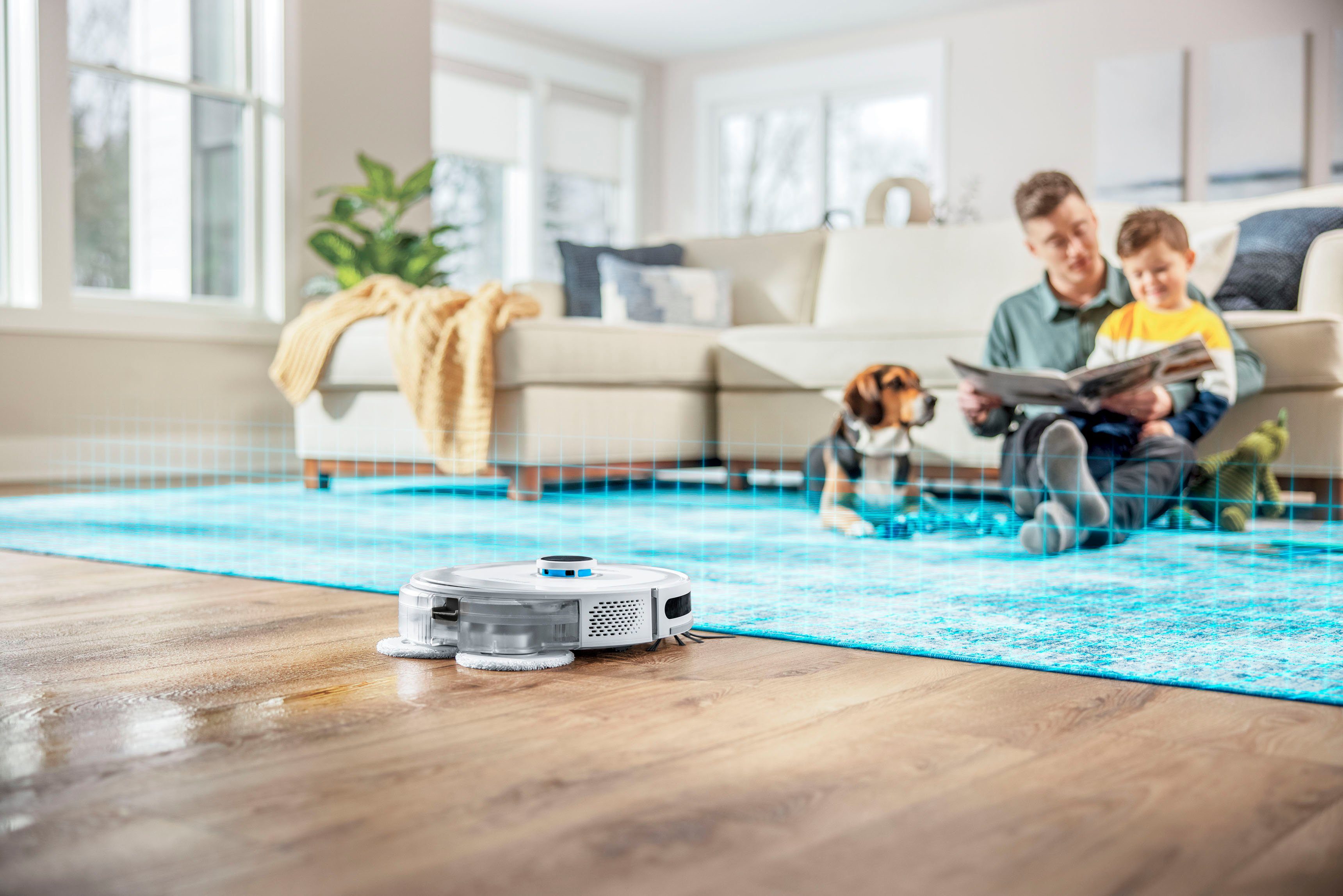 Bissell Wischroboter SpinWave Robot R5 Pet, 44 W, mit Saugfunktion
