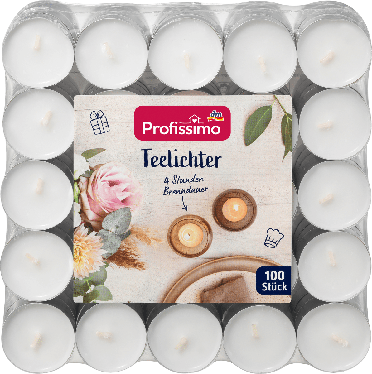 Teelichter Alu, 100 St