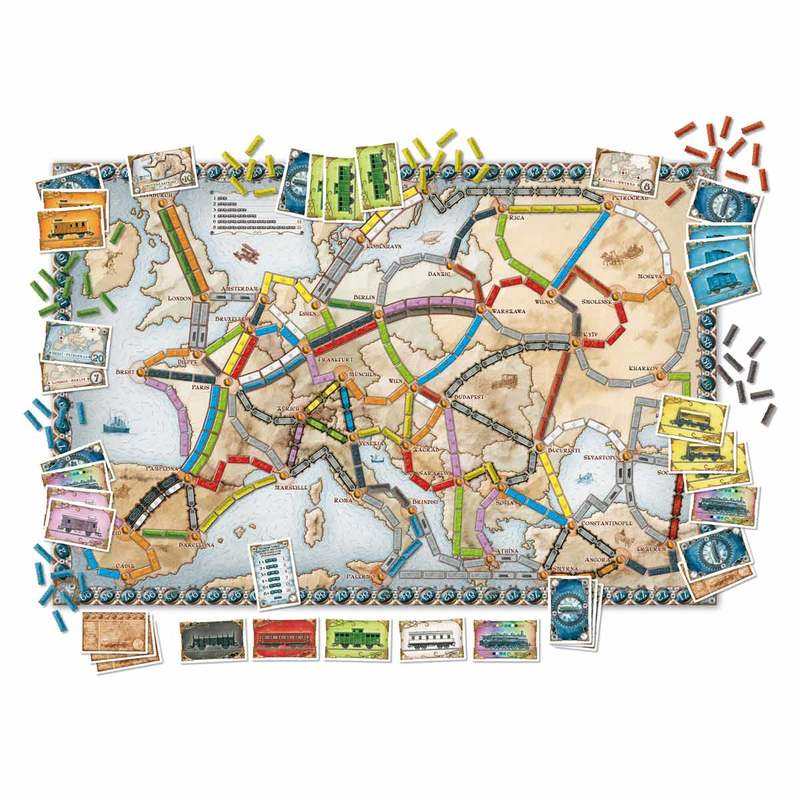 Jeu de société Les aventuriers du rail Europe Asmodée