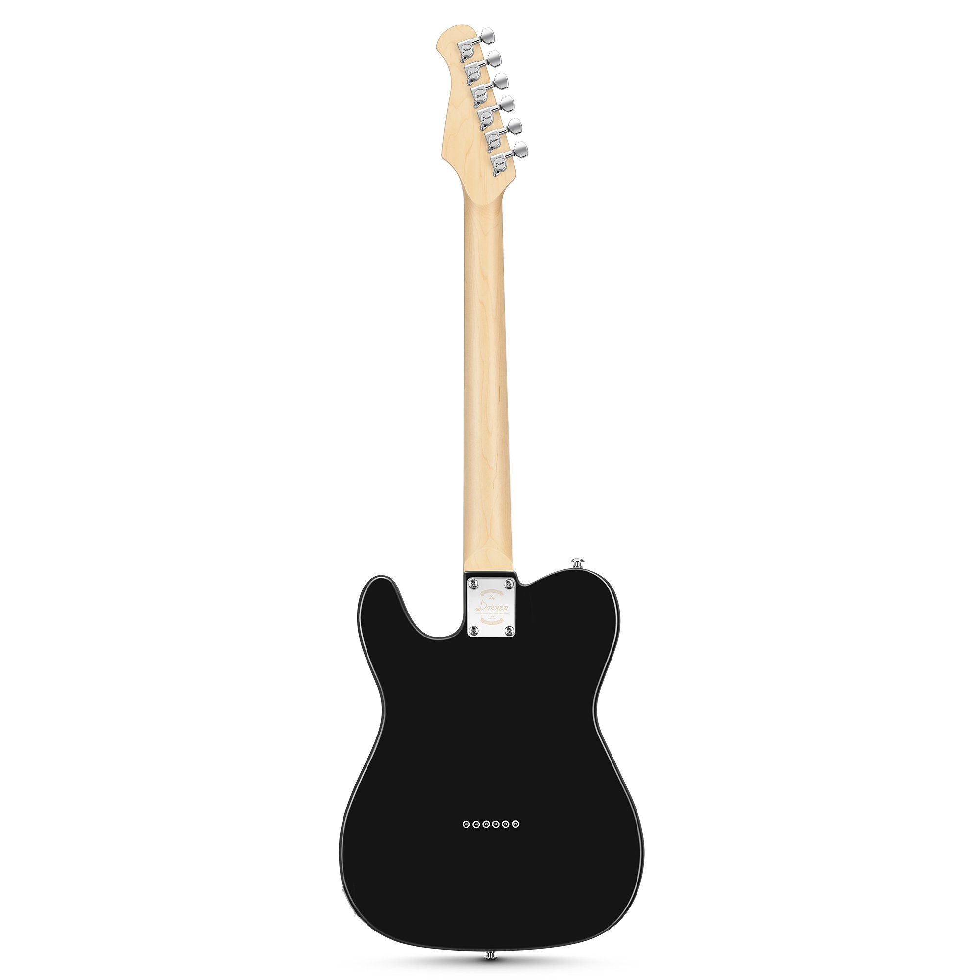 Donner E-Gitarre E-Gitarren Elektro-Akustisch TC E Gitarren Set volle Größe DTC-100, Perforiertes, Festkörper,TC-Stil