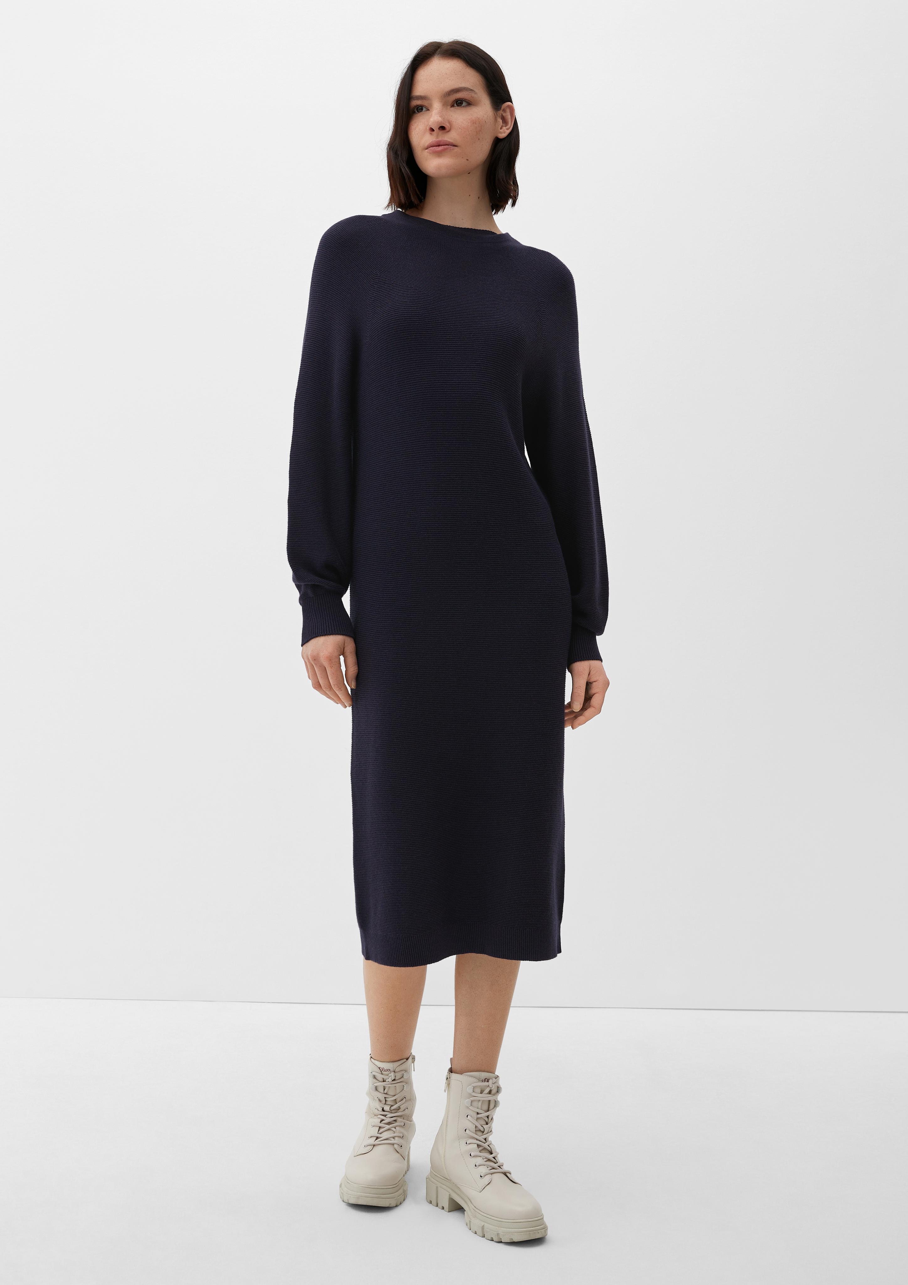 Midi-Kleid mit geripptem Saum  2125717-5959