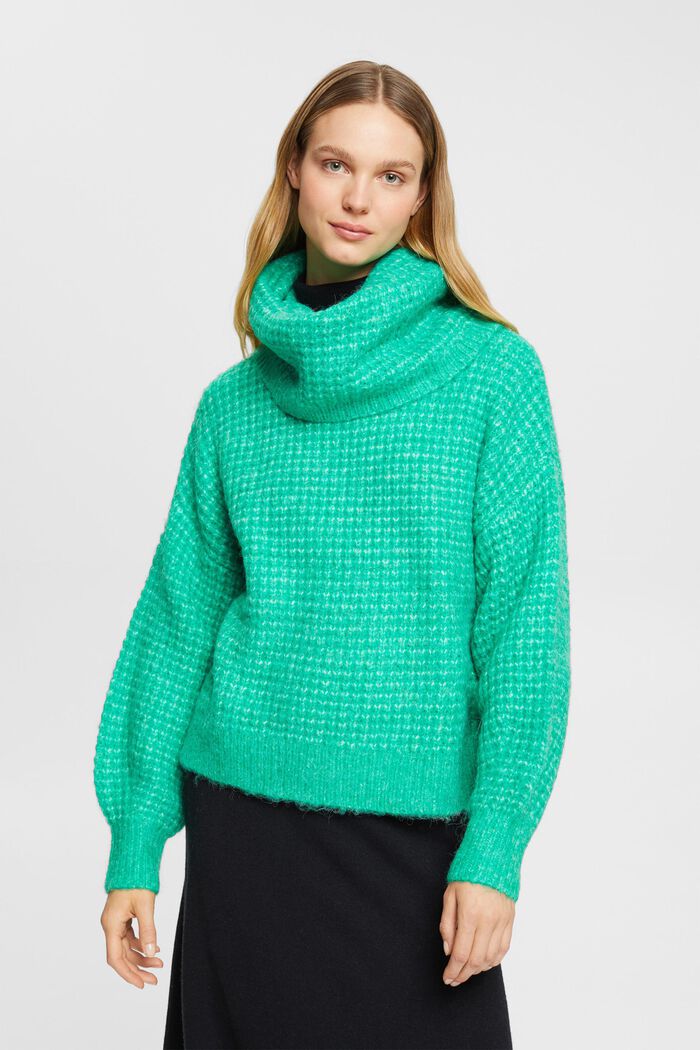 Turtleneck-Pullover in Chunky-Optik