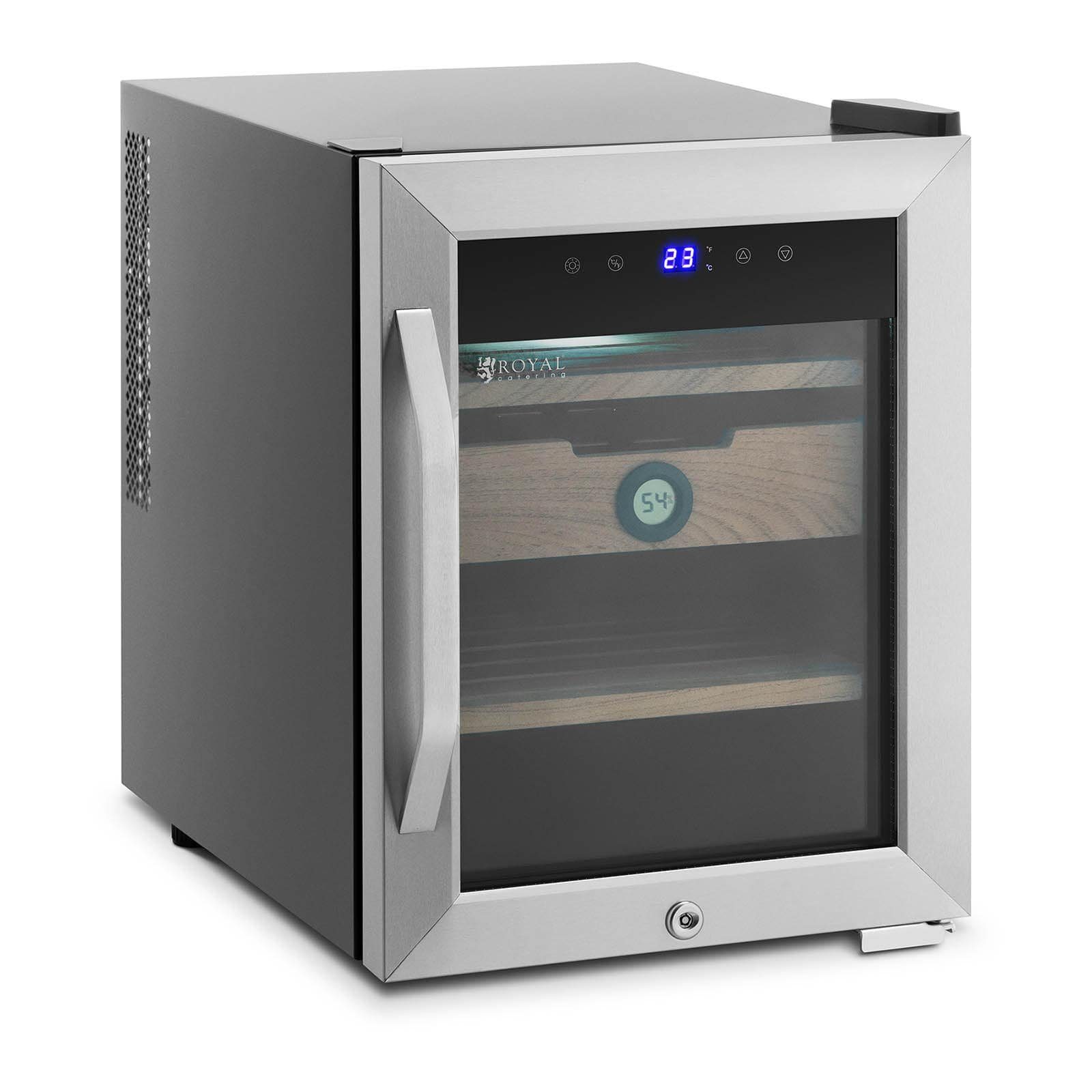 Royal Catering Humidor Humidor - für bis zu 250 Zigarren - mit LED-Beleuchtung