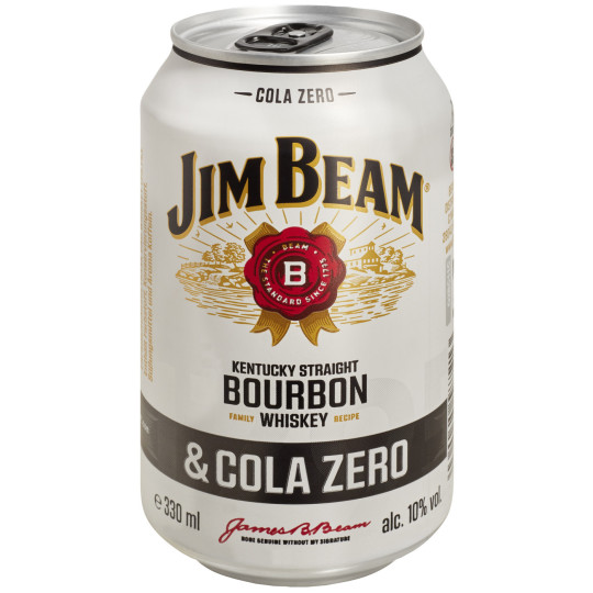 Jim Beam Bourbon & Cola Zero 0,33L