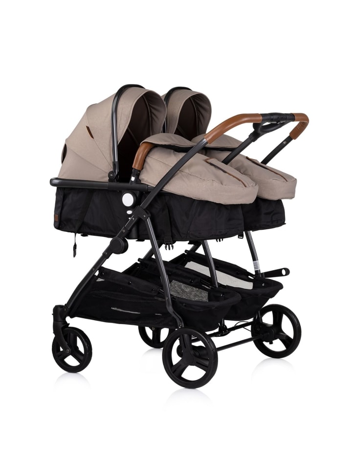 Chipolino Geschwisterkinderwagen Duo Smart in braun günstig kaufen onesize