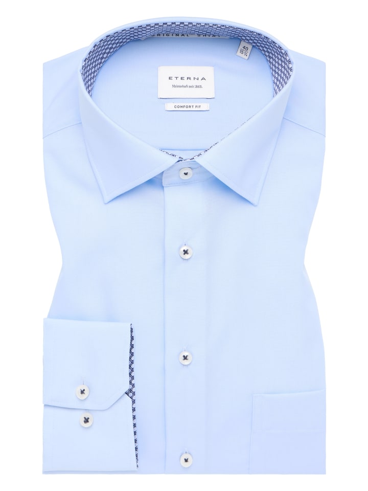 Eterna Hemd COMFORT FIT in hellblau günstig kaufen