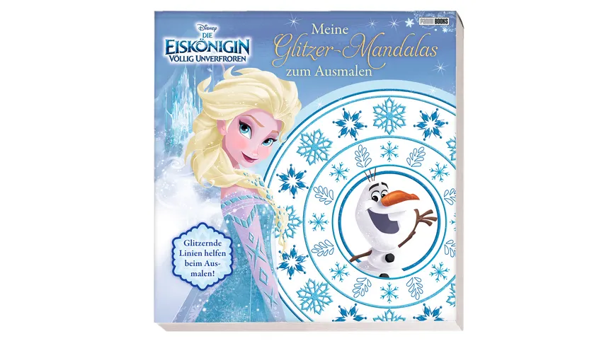 Die Eiskönigin: Meine Glitzer-Mandalas zum Ausmalen Glitzernde Linien helfen beim Ausmalen!