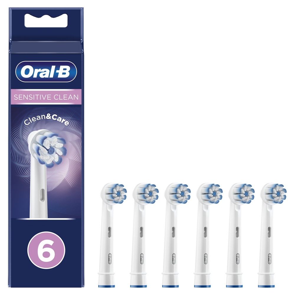 oral-b Oral-B Sensitive Clean Brossette, 6 Brossettes De Rechange