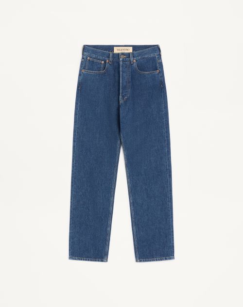 Calças jeans Valentino com detalhes dourados