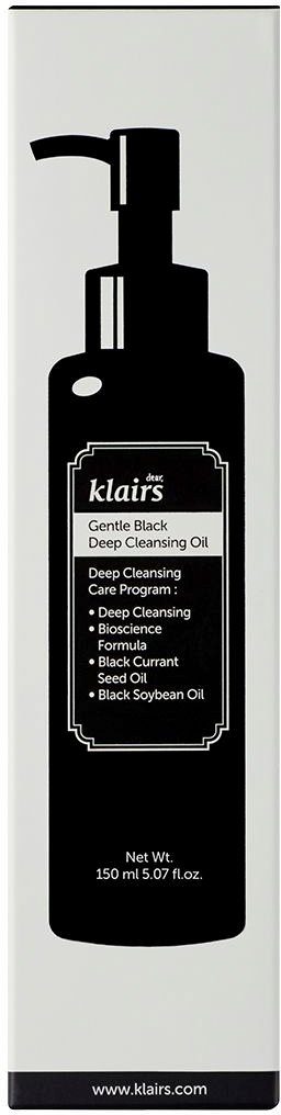 Dear Klairs Gesichts-Reinigungsöl Gentle Black Deep Cleansing Oil