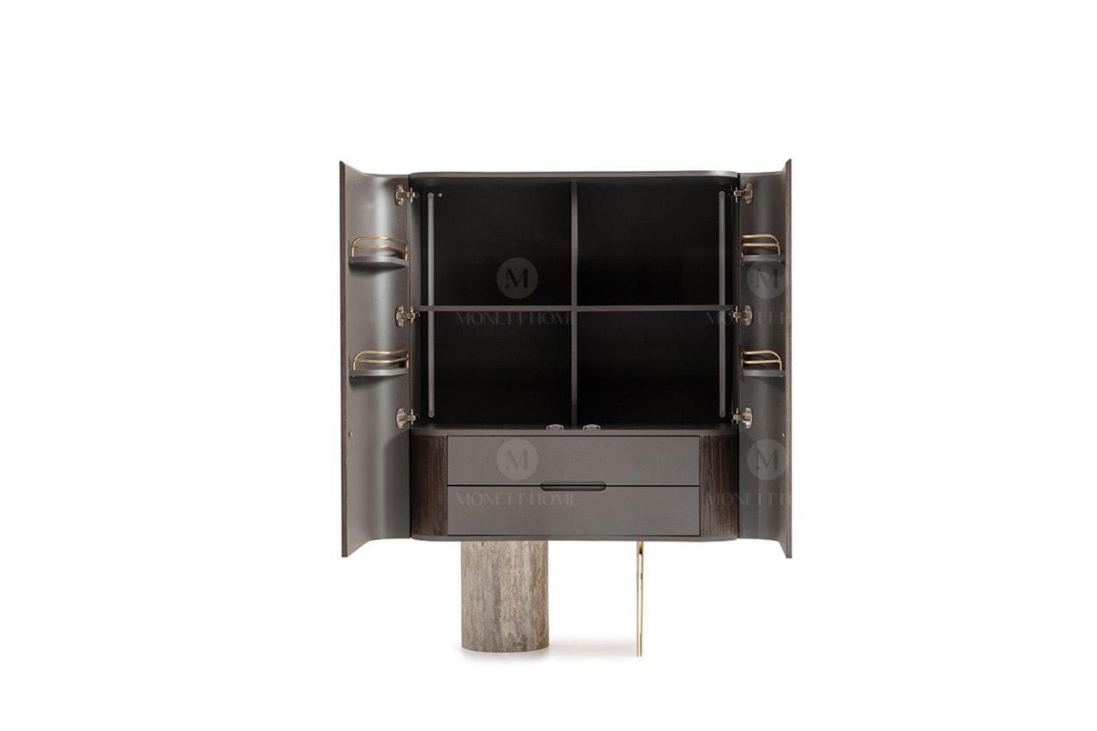 JVmoebel Barschrank Luxus Barschrank Holzschrank Holz Bar Braun Design (1-St., Barschrank) Made in Europa