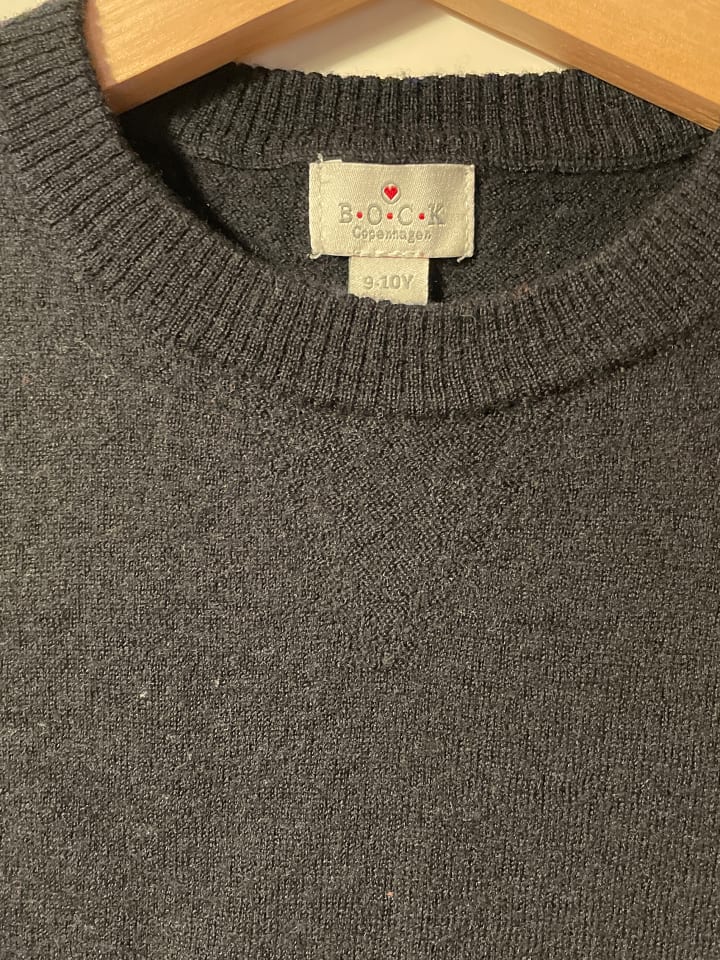 Bock Cph Woll-Pullover in Schwarz günstig kaufen 134/140