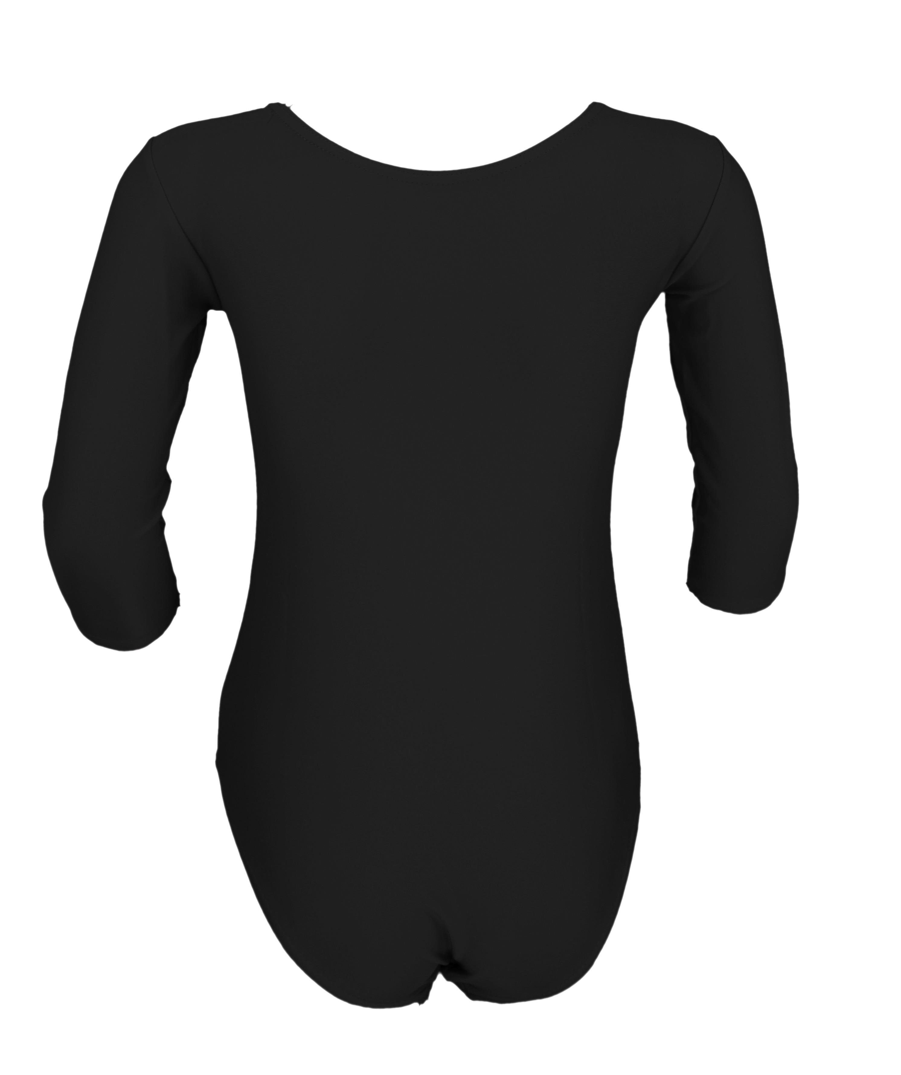 Aquarti Turnanzug Aquarti Mädchen Body 3/4 Arm Ballett Trikot