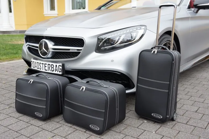 Roadsterbag 3-tlg. Kofferset mit 2 Rollen Mercedes S-Klasse Cabrio A217