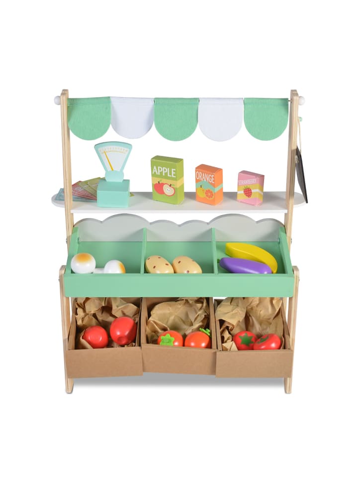 Moni Kinder Marktstand 4425 Holz in grün günstig kaufen onesize