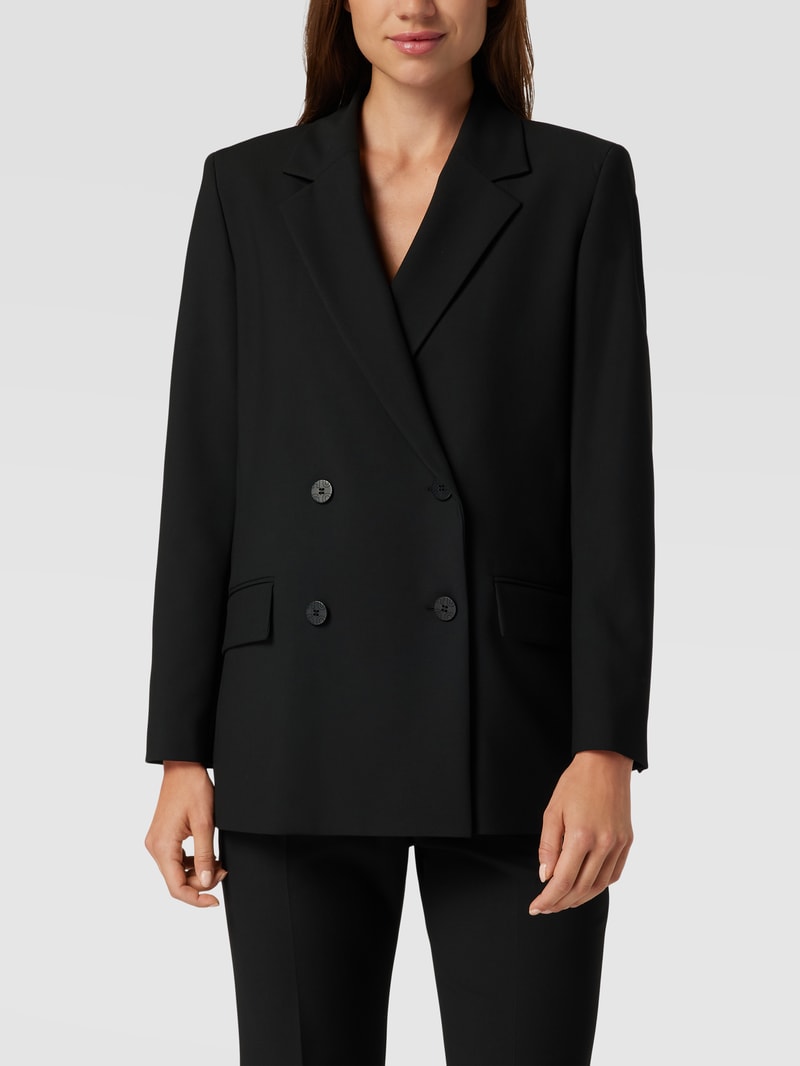 Blazer mit Reverskragen Modell 'AVANI' in schwarz