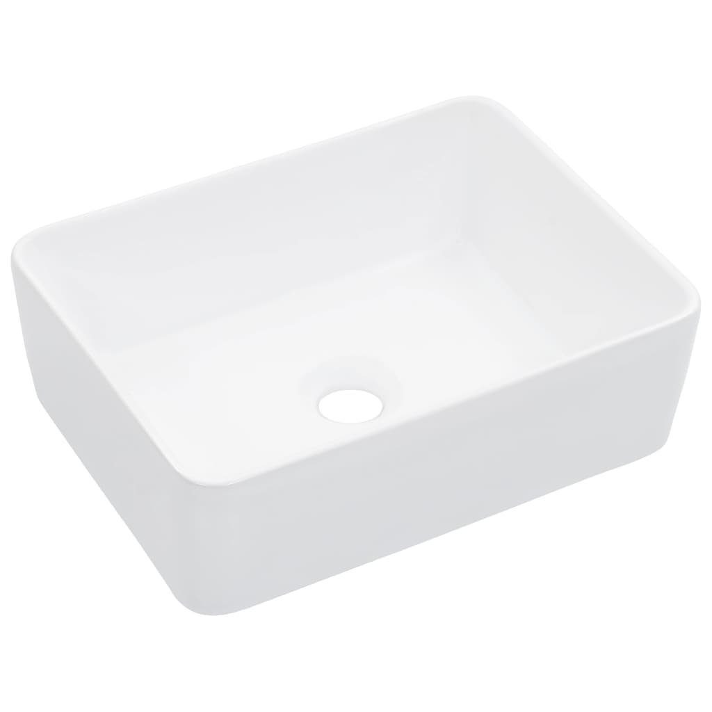 vidaXL Waschbecken Waschbecken 40 x 30 x 13 cm Keramik Weiß