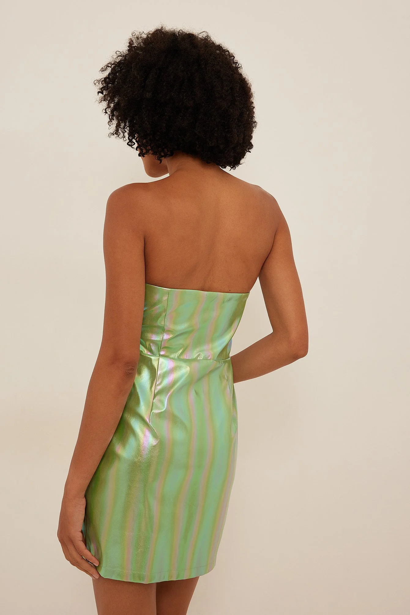 Metallic Colour Mini Dress