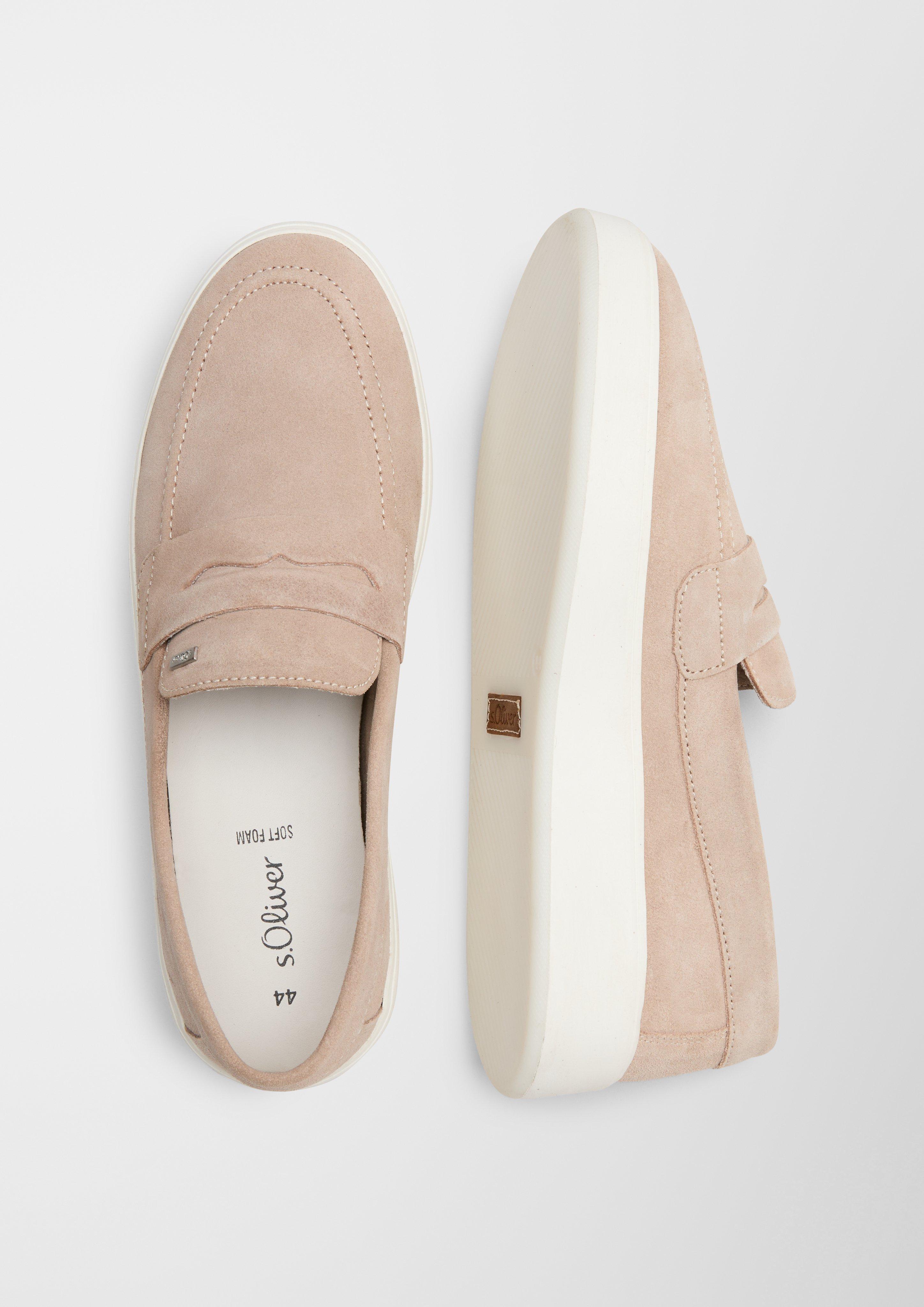 Velours-Slipper mit Zier-Element  6007702-355