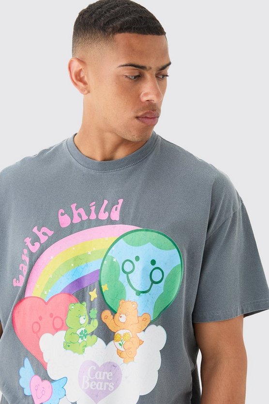 Oversize T-Shirt mit lizenziertem Care Bears Print