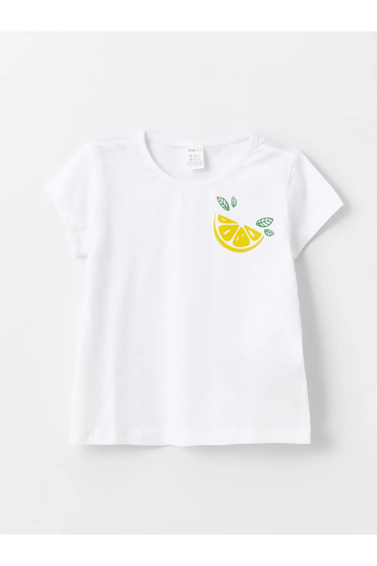 LC Waikiki  2-teiliges Set aus kurzärmligem, bedrucktem Baby-T-Shirt und Leggings mit Rundhalsausschnitt