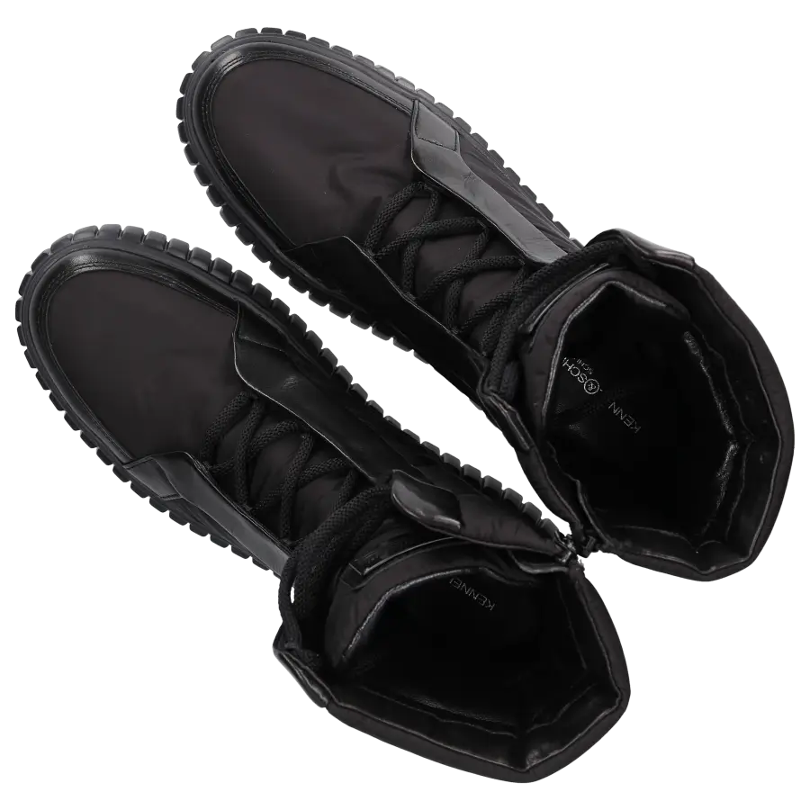 Kennel & Schmenger - Schnürstiefeletten 25450 Kalbsleder Textil - schwarz