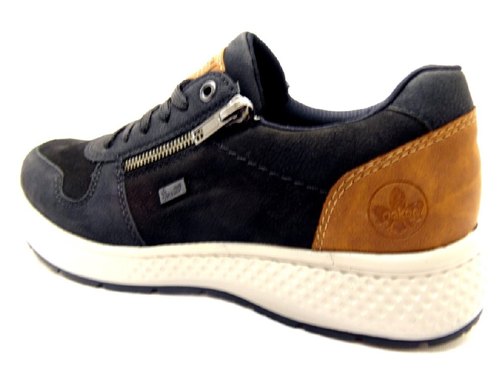 RIEKER Freizeit Schnürer schwarz HWK Herren Halbschuhe