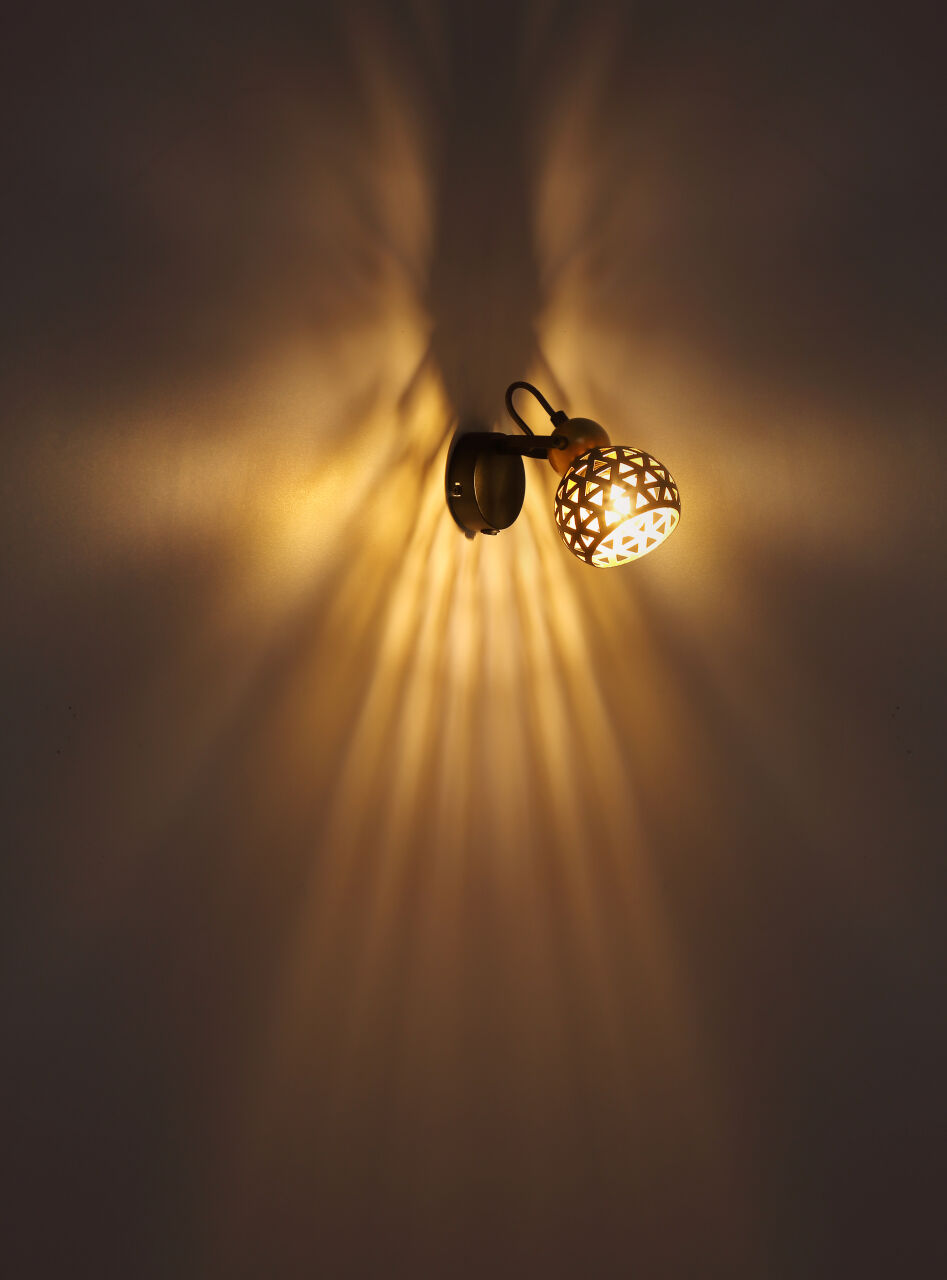 Globo Lighting - SARRA - Strahler Metall schwarz matt, 3x E14