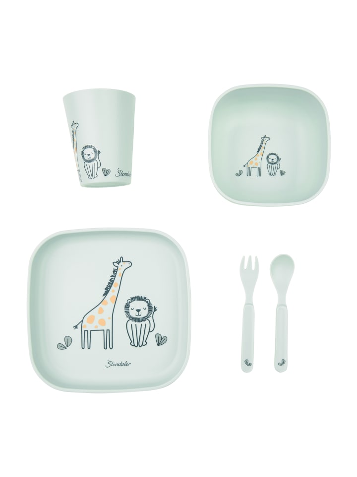 Sterntaler Geschirr-Set SAFARI eckig in mittelgrün günstig kaufen onesize