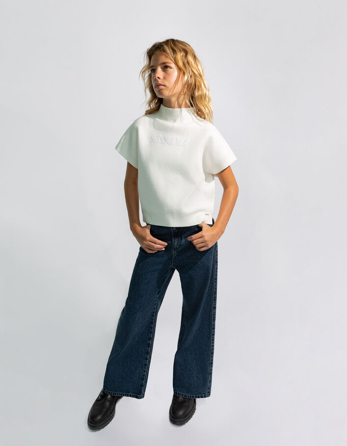 Jean WIDE LEG bleu fille