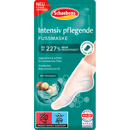 SCHAEBENS Intensiv pflegende Fußmaske  2 St  Körperpflege